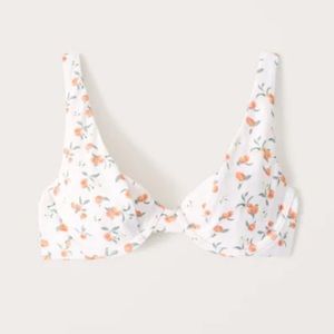 Abercrombie & Fitch Swim Bikini Top Peach NWT